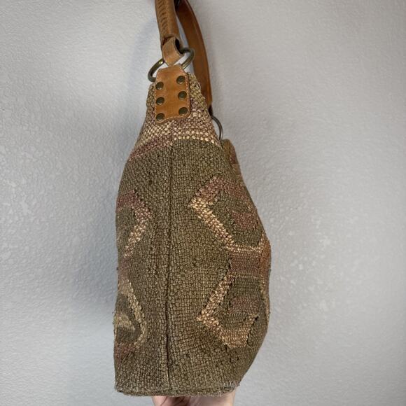 Anatolia Wool Jute Kilim Handmade Soho Shoulder Bag Purse Boho - Picture 4 of 8